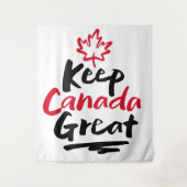 Behalt CANADA Great! Canadian Maple Leaf wieder he Wandteppich (Vorderseite)