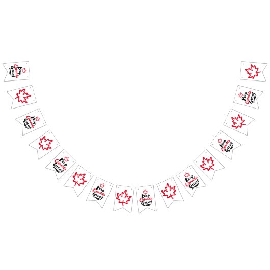 Behalt CANADA Great! Canadian Maple Leaf wieder he Wimpelkette (Alle)