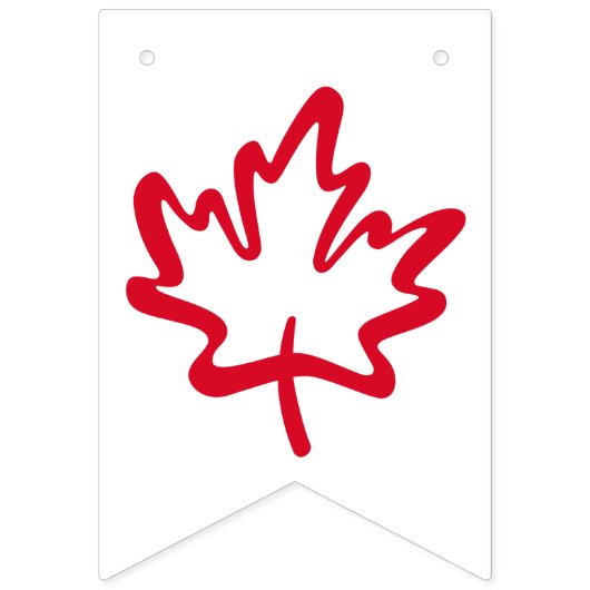 Behalt CANADA Great! Canadian Maple Leaf wieder he Wimpelkette (Zweite Fahne)