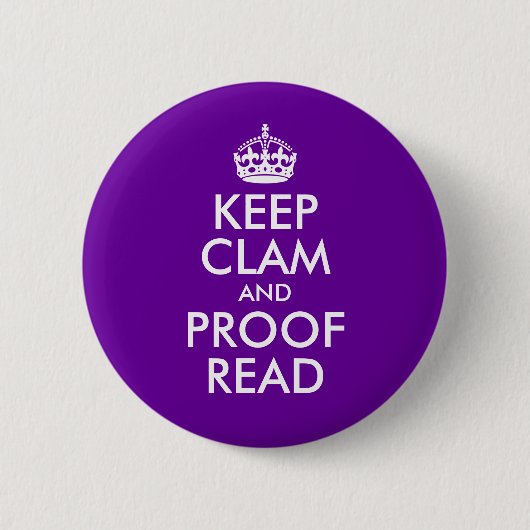 Behalt Clam und Proof Read Button (Vorderseite)