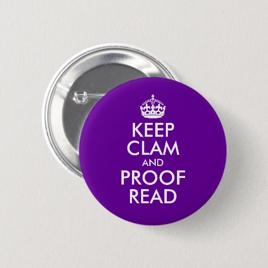 Behalt Clam und Proof Read Button (Vorne & Hinten)
