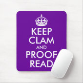 Behalt Clam und Proof Read Mousepad (Mit Mouse)