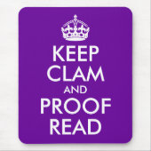 Behalt Clam und Proof Read Mousepad (Vorne)