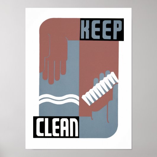 Behalt Clean Poster (Vorne)