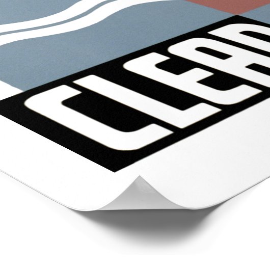 Behalt Clean Poster (Ecke)