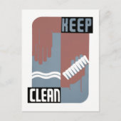 Behalt Clean Postkarte (Vorderseite)