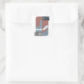 Behalt Clean Quadratischer Aufkleber (Tasche)