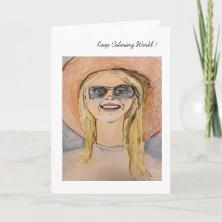 Behalt Coloring Marilyn Card Karte