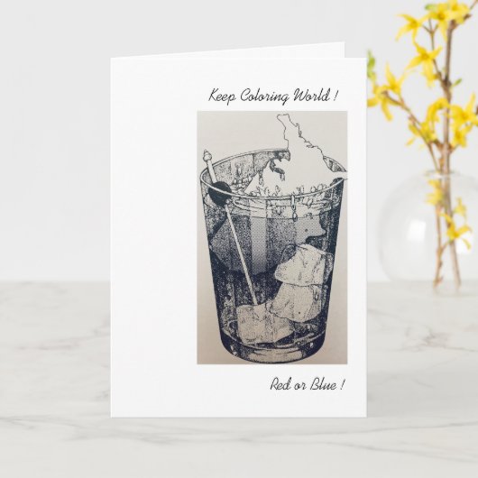 Behalt Coloring World Card Karte (Gelbe Blume)