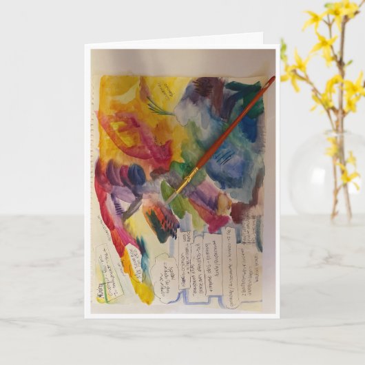 Behalt Coloring World Card Karte (Gelbe Blume)