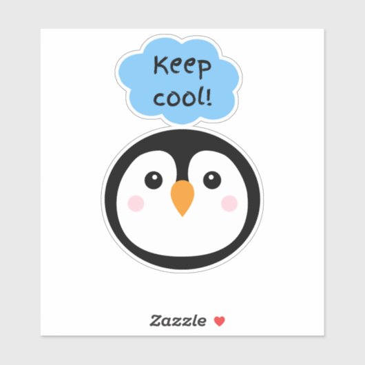 Behalt cool! aufkleber (Blatt)