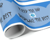 Behalt das angesagte. Ersetzen Sie die Erholung. Geschenkpapier (Rolleneckpunkt)