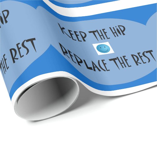 Behalt das angesagte. Ersetzen Sie die Erholung. Geschenkpapier (Rolleneckpunkt)