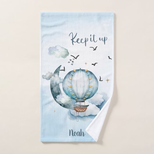 Behalt das Schiff im Meer individuell anpassbar Badhandtuch Set (Handtuch)