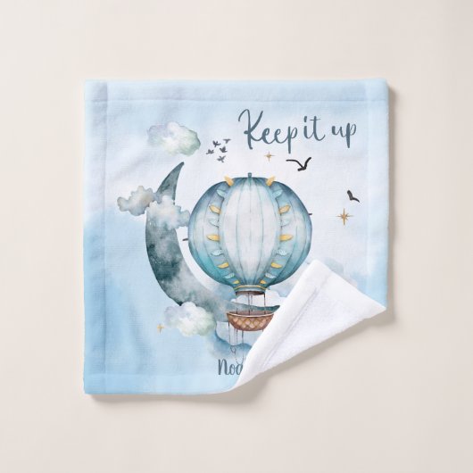 Behalt das Schiff im Meer individuell anpassbar Badhandtuch Set (Waschlappen)