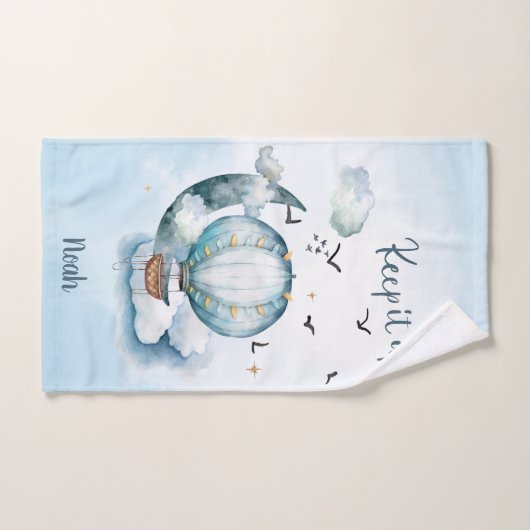 Behalt das Schiff im Meer individuell anpassbar Badhandtuch Set (Handtuch)