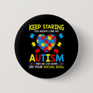 Behalt, dass du mein Autismus-Rätsel-Geschenk heil Button