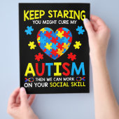 Behalt, dass du meine Autismus heilen könntest Flyer (Hand)