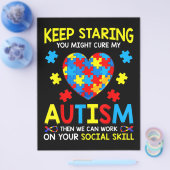 Behalt, dass du meine Autismus heilen könntest Flyer (Einzeln)