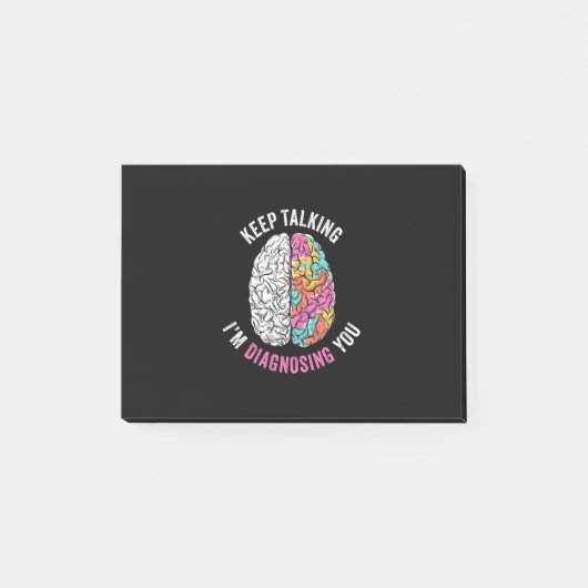 Behalt, dass ich dich diagnostiziere post-it klebezettel (Vorderseite)