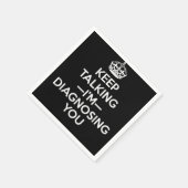 Behalt, dass ich dich diagnostiziere - Psychologin Serviette (Ecke)