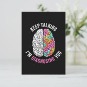 Behalt, dass ich dich diagnostiziere RSVP karte (Stehend Vorderseite)