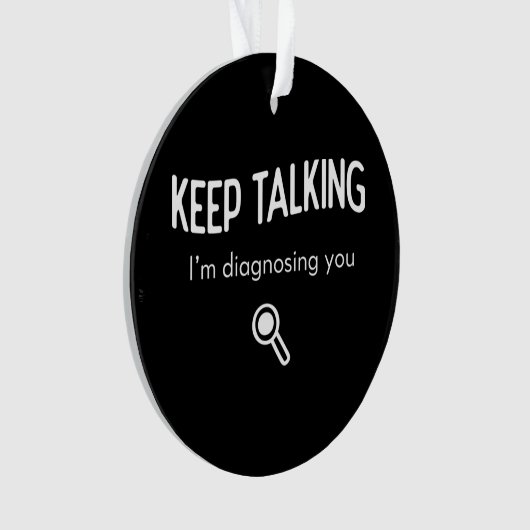 Behalt, dass ich dir eine lustige Geschenkidee dia Ornament (Vorderseite)