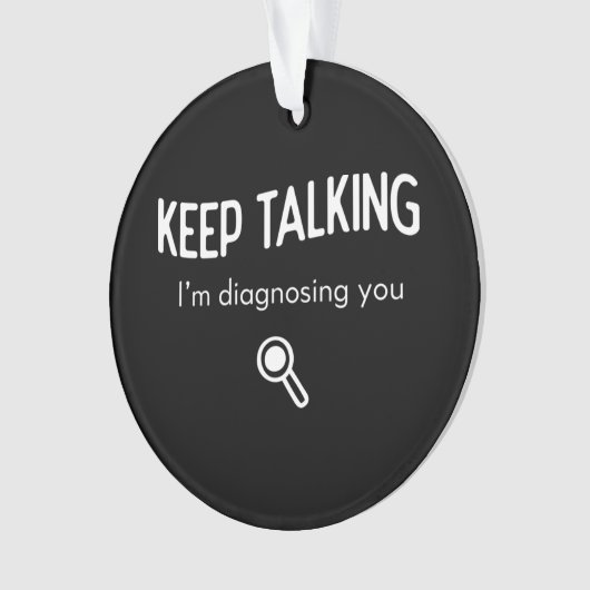 Behalt, dass ich dir eine lustige Geschenkidee dia Ornament (Vorderseite)