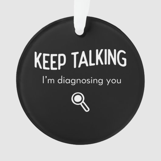 Behalt, dass ich dir eine lustige Geschenkidee dia Ornament (Vorderseite)