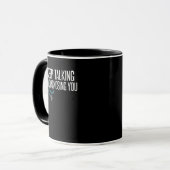 Behalt, dass ich dir eine lustige Psychotherap erk Tasse (Vorderseite Links)