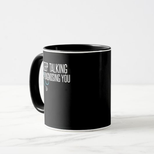 Behalt, dass ich dir eine lustige Psychotherap erk Tasse (Vorderseite Links)