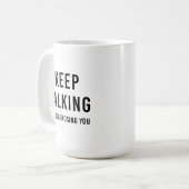 Behalt, dass ich dir Tasse, Psychologie diagnostiz Kaffeetasse (Vorderseite Links)