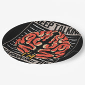 Behalt, dass ich ein Geschenk für Psychologie halt Pappteller (Schrägansicht)