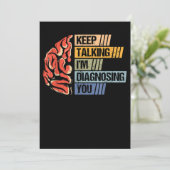 Behalt, dass ich Psychologie diagnostiziere Save The Date (Stehend Vorderseite)