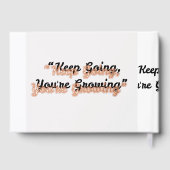 Behalt, dass Sie wachsen - Motivierend Zitat Gästebuch (Rückseite)