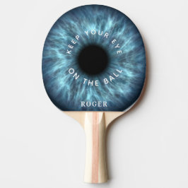 Behalt dein Auge auf dem Ball EYEBALL Pingpong Pad Tischtennis Schläger