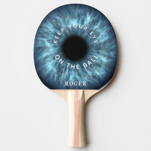 Behalt dein Auge auf dem Ball EYEBALL Pingpong Pad Tischtennis Schläger (Vorderseite)