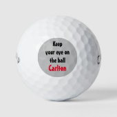 Behalt dein Auge auf dem Ball graue Funny Custom (Vorderseite)