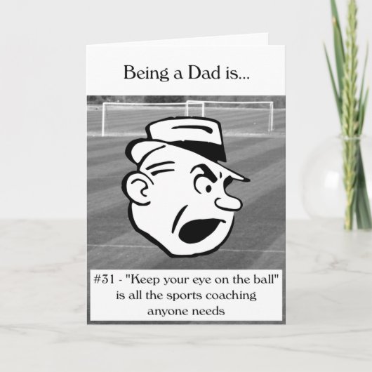 Behalt dein Auge auf dem Ball Karte (Vorderseite)