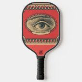 Behalt dein Auge auf dem Ball Pickleball Schläger (Rückseite)