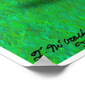 Behalt dein Auge auf dem Ball Poster (Ecke)