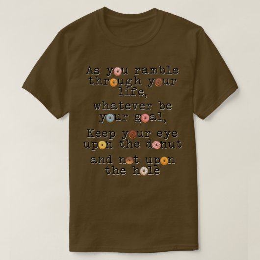 Behalt dein Auge auf dem Donut T-Shirt (Design vorne)