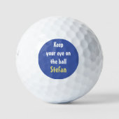 Behalt dein Auge auf die humorvolle Ball. Golfball (Vorderseite)