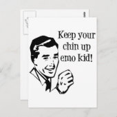 Behalt dein Chin Up Emo Kid! Postkarte (Vorne/Hinten)