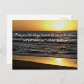 "Behalt dein Gesicht immer zur Sonne hin Postkarte (Vorne/Hinten)