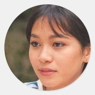 Behalt Dein Traumleben Runder Aufkleber