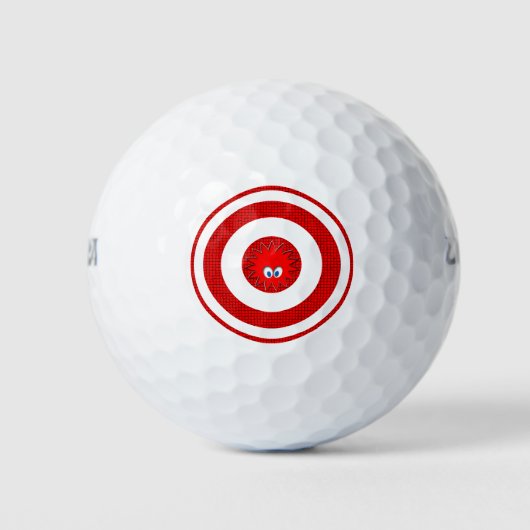Behalt deine Augen auf das Ziel Golfball (Vorderseite)