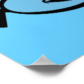 Behalt deine Augen auf dem Kreuz Poster (Ecke)