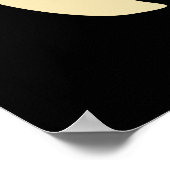 Behalt deine Augen geschält Funny Eyeball Pun Dark Poster (Ecke)