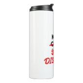 Behalt Deine Distanz - Slogan für soziale Distanz Thermosbecher (Nach links gedreht)